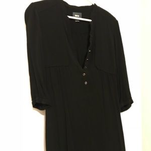 Maeve black shirt dress